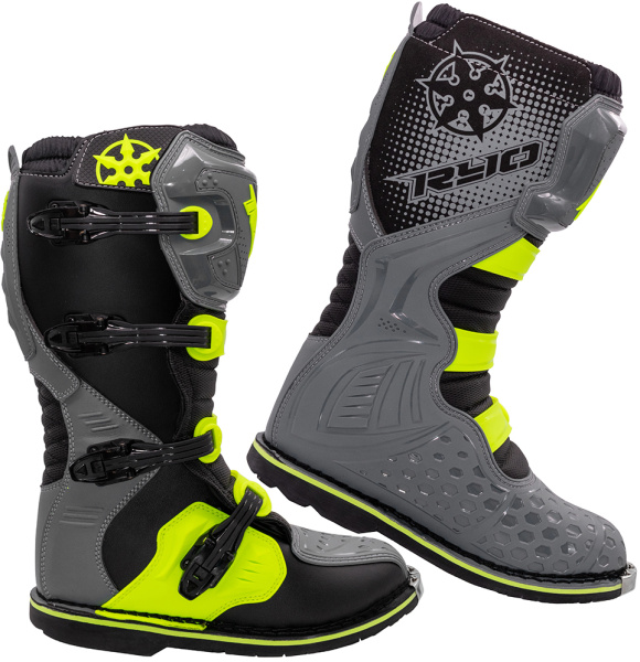 Мотоботы RYO Racing MX3, серый/черный