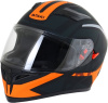 Шлем (интеграл) Ataki JK316 Route черный/оранжевый матовый