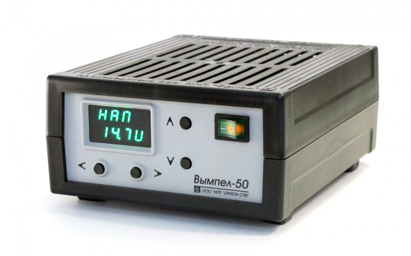 Зарядное устройство Вымпел-50 (автомат, 0-18А, 5-19 В сегментный сведодиодный индикатор)