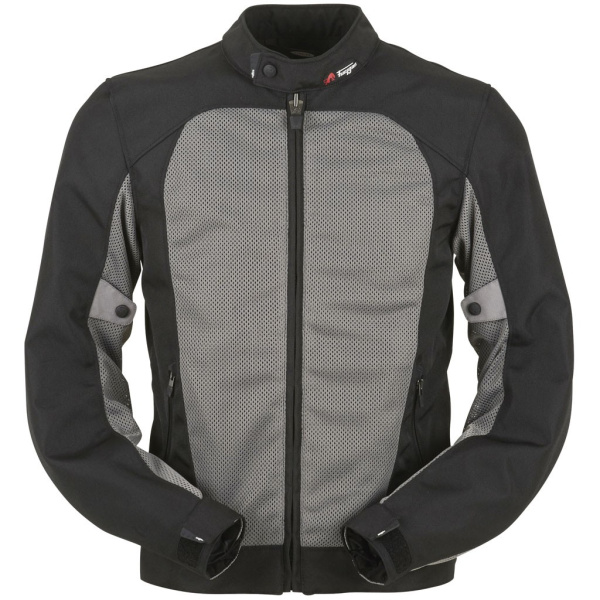 Мотокуртка текстильная с защитой FURYGAN GENESIS MISTRAL EVO, черная/серая 