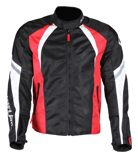 Мотокуртка мужская INFLAME INFERNO текстиль+сетка, цвет красный