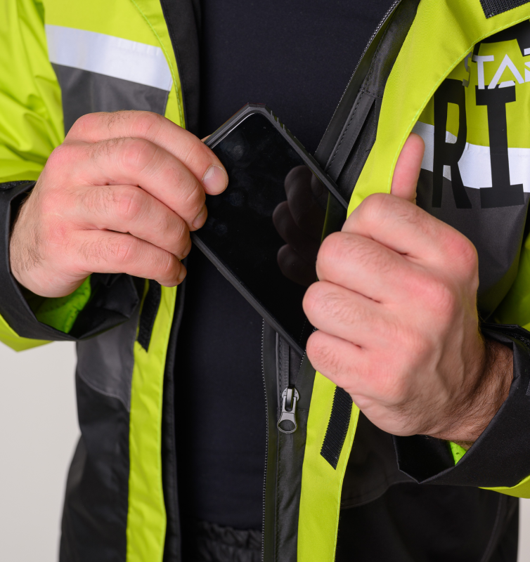 Дождевая куртка  STARKS Dry Rain DR219 мужская (серый/салатовый)