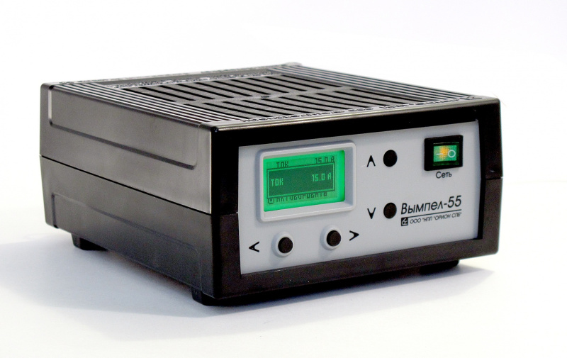 Зарядное устройство Вымпел-55 (автомат, 0-18А, 5-19 В  ЖК индикатор)