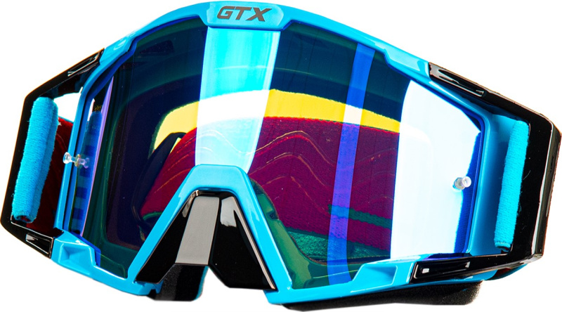 Очки для мотокросса GTX 5025 черно/голубые