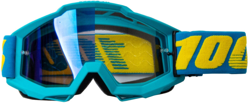 Очки мотокросс 100% light blue frame