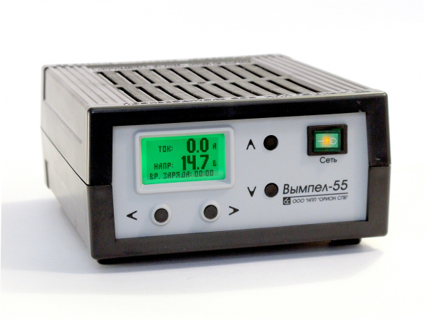 Зарядное устройство Вымпел-55 (автомат, 0-18А, 5-19 В  ЖК индикатор)