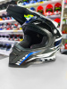 Шлем мото HIZER B6197 black/blue white