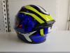 Шлем (интеграл) Ataki JK316 Route синий/Hi-Vis желтый глянцевый