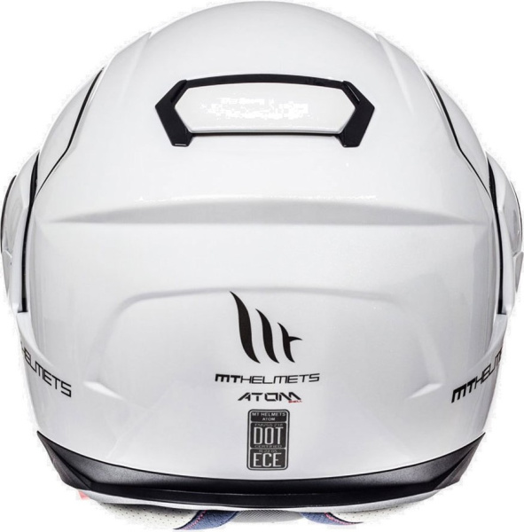 Шлем модуляр MT ATOM solid GLOSS PERL WHITE