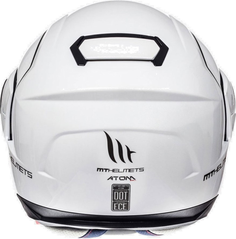 Шлем модуляр MT ATOM solid GLOSS PERL WHITE