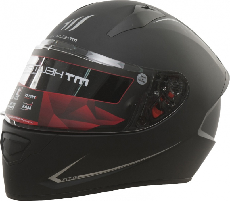 Мотошлем интеграл MT STINGER solid matt black