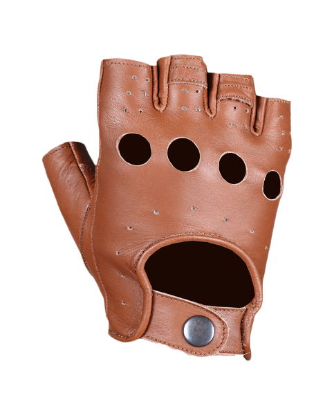 Перчатки (обрезки) мужские INFLAME CHOPER кожа, цвет коричневый