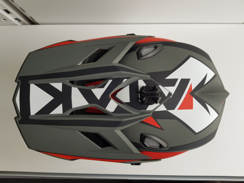 Шлем (кроссовый) Ataki JK801 Rampage красный/серый матовый