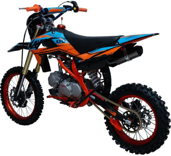 Питбайк KAYO EVOLUTION K125EM 17/14 KRZ (механ. сцепл., эл. стартер 2024 г.)