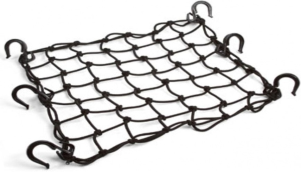 Сетка багажная Rexwear 40 x 40 см. пластиковые крючки (красная, синяя, черная, желтая, розовая)