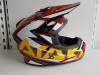 Шлем (кроссовый) Ataki JK801 Rampage коричневый/желтый глянцевый 