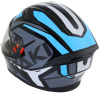 Шлем (интеграл) Ataki JK316 Route серый/голубой глянцевый
