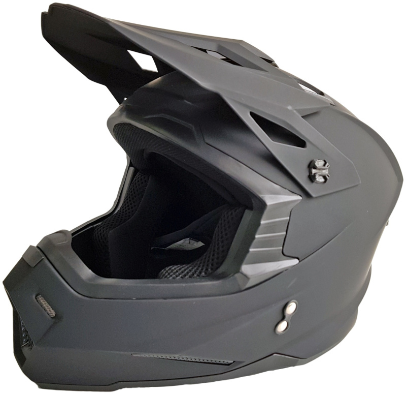 Шлем (кроссовый) Ataki JK801 Solid черный матовый 