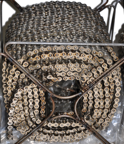 Цепь KMC 420 DX SILVER/BLACK (усиленная), 1 звено