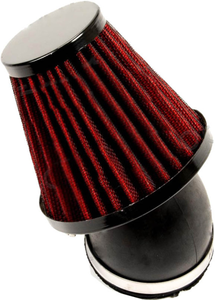 Фильтр воздушный нулевик #1 (d=42mm) металл красный
