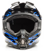 Шлем мото HIZER B6196 #2 black/blue