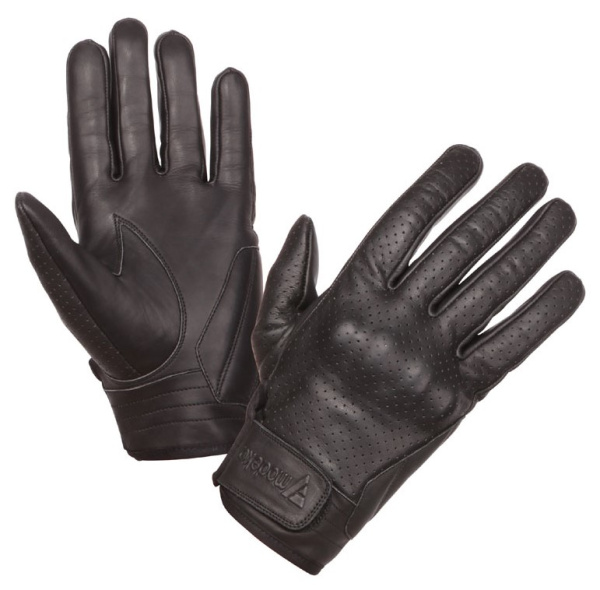 Перчатки кожаные с защитой MODEKA Hot Classic black