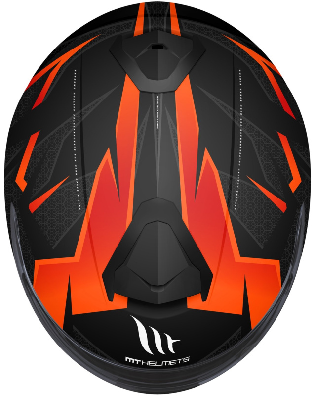 Шлем MT THUNDER EFFECT Gloss Black Orange