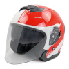 Шлем открытый Ataki JK526 Fusion красный/белый глянцевый