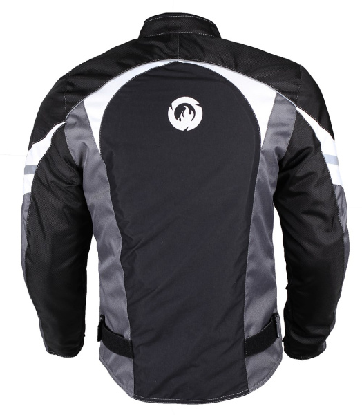 Мотокуртка мужская INFLAME BREATHE текстиль, цвет серый