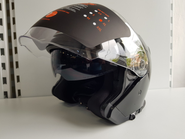 Шлем открытый Origine Palio Solid черный глянцевый