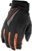 Перчатки FLY RACING TITLE  черные/оранжевые