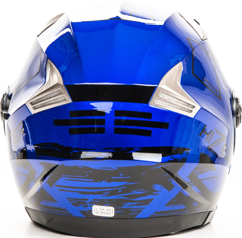 Шлем открытый HIZER 208 blue/black