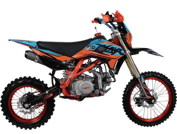 Питбайк KAYO EVOLUTION YX140EM 17/14 KRZ (механ. сцепл., эл. стартер 2022 г.)