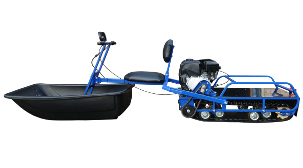 Мотобуксировщик толкач «АЛЬБАТРОС-XL9 PRO» с модулем (с фарой)