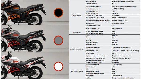 Мотоцикл TMBK RIGO 250