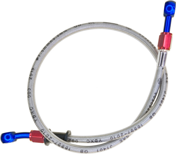 Шланг тормозной армированный L - 600 mm M10/прямой - M10/15° 020163-157-9048