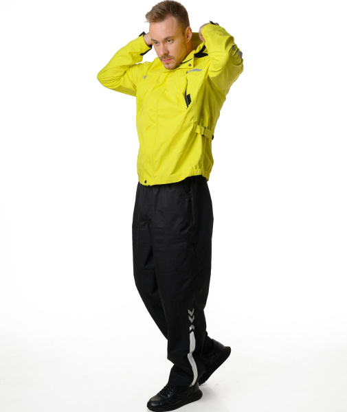 Дождевик STARKS Rain City унисекс (желто-черный FLUO)