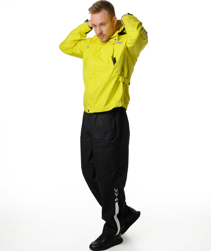 Дождевик STARKS Rain City унисекс (желто-черный FLUO)