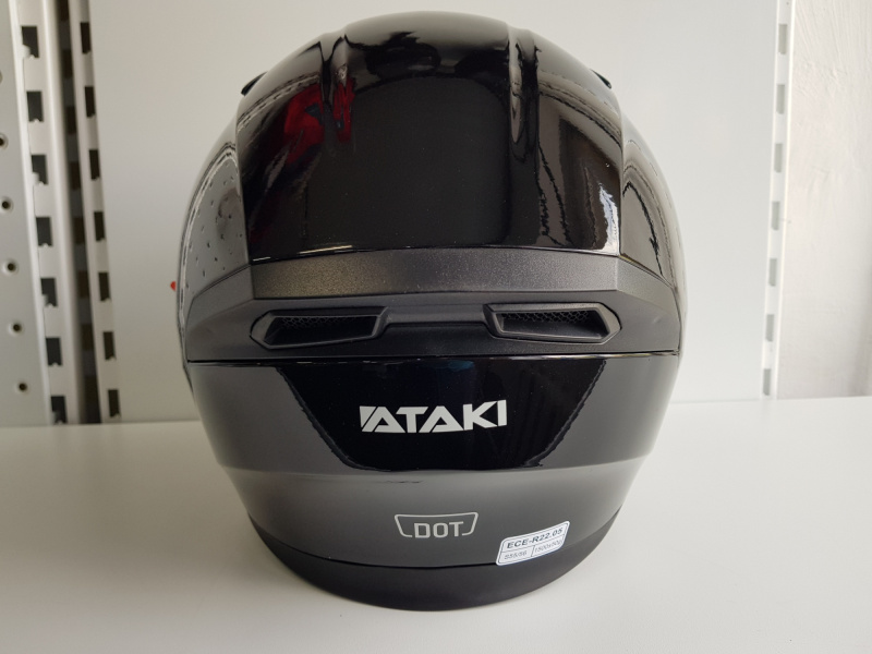 Шлем (интеграл) Ataki JK316 Solid черный глянцевый