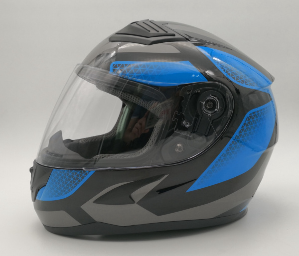 Шлем детский (интеграл) Ataki SC-36 Scope синий/черный глянцевый