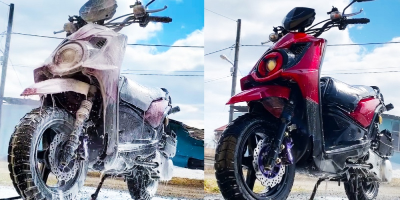 Мойка скутера