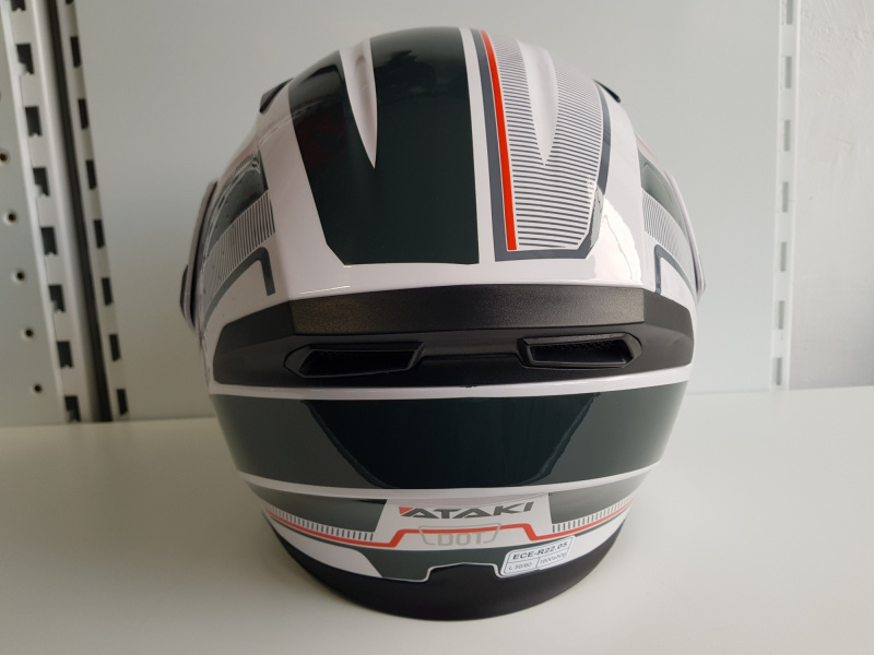 Шлем модуляр Ataki JK902 Shape белый/серый глянцевый