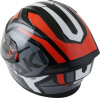 Шлем (интеграл) Ataki JK316 Route серый/красный глянцевый