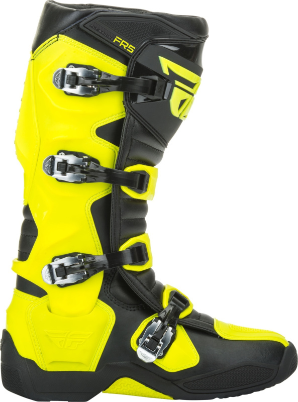 Защита для ног: Мотоботы FLY RACING FR5 черные/Hi-Vis желтые