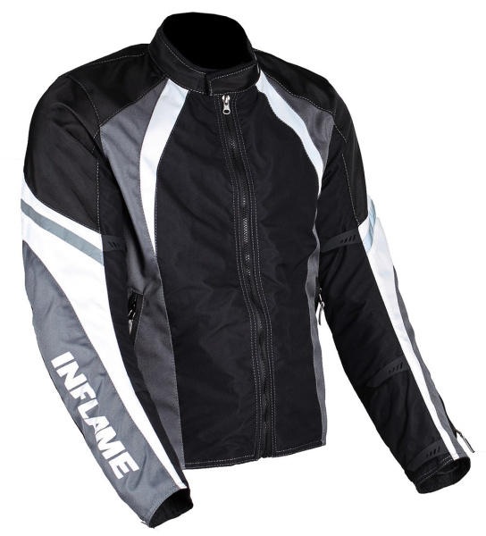 Мотокуртка мужская INFLAME BREATHE текстиль, цвет серый