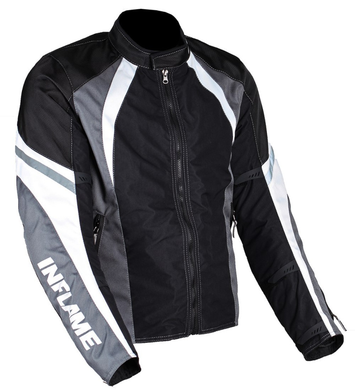 Мотокуртка мужская INFLAME BREATHE текстиль, цвет серый
