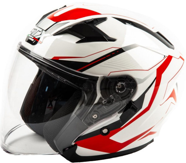 Шлем открытый GTX 278 white/red black