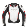 Мотокуртка RUSH BLAZE кожа, цвет черный/белый/красный