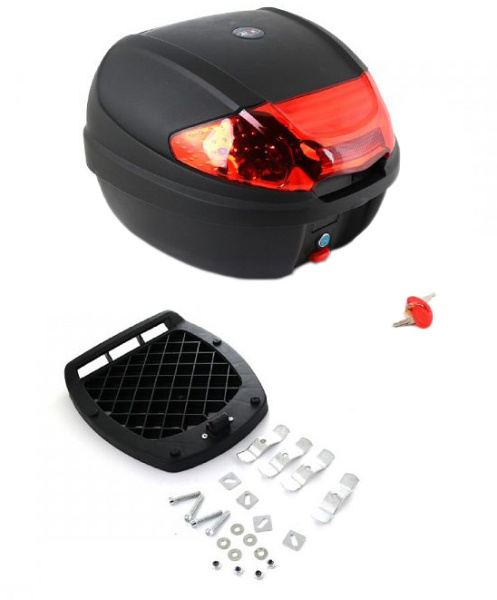 Кофр багажный ATAKI SMP-2013 (41*40*30см) черный матовый 30 литров