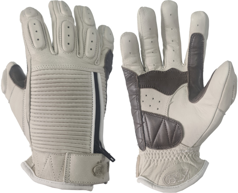 Перчатки кожаные RSD Diesel серые, уценка